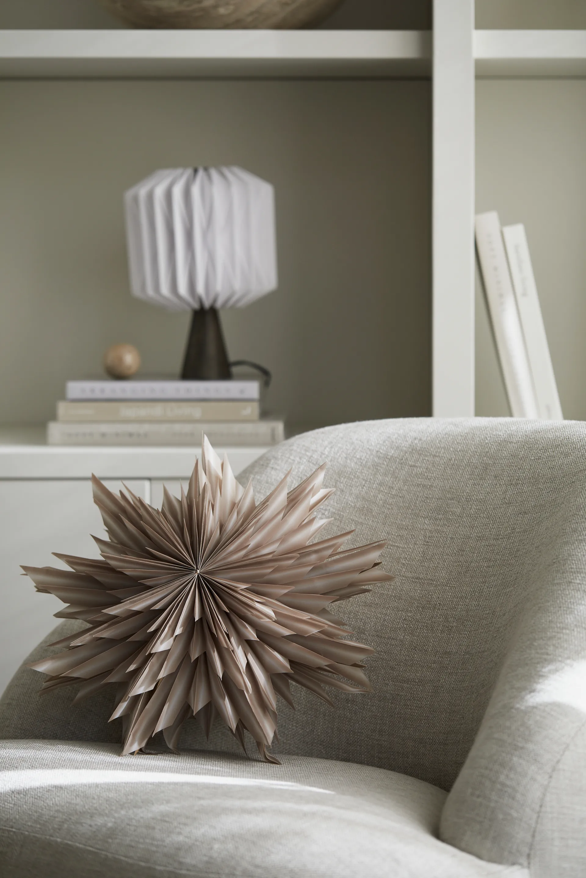 Helena adventsstjärna Ø44 cm, Beige Watt & Veke