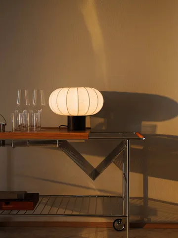 Lunari bordslampa - White-Dark ash, Ø32x24 cm - Watt & Veke