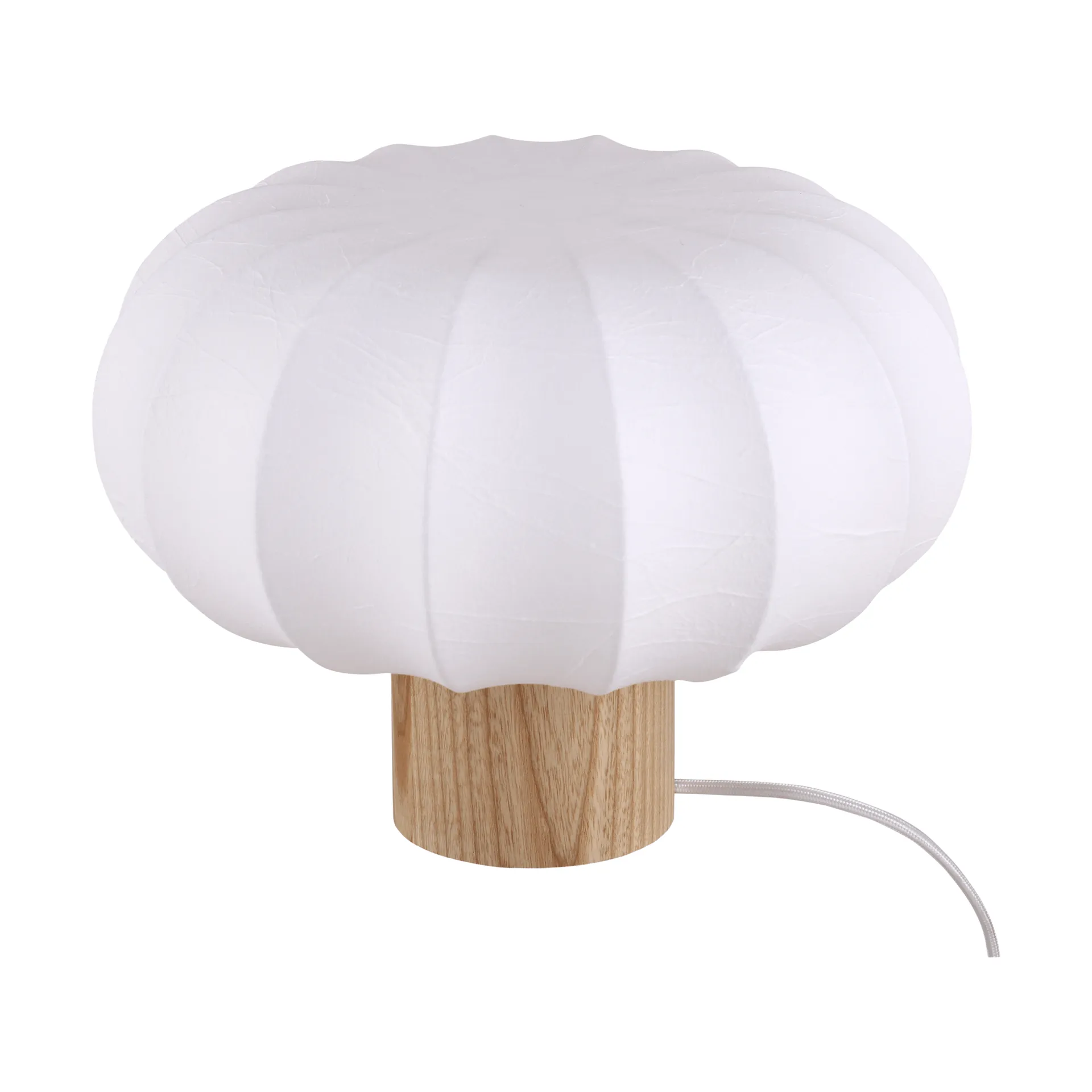 Lunari bordslampa, White-Natural ash, Ø32x24cm Watt & Veke Lunari bordslampa, White-Natural ash, Ø32x24cm Watt & Veke