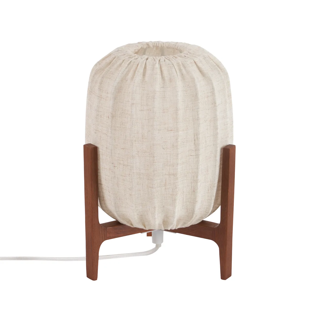 Watt & Veke Prisma bordslampa Dark ash-Natural Mini Ø16×24,3 cm