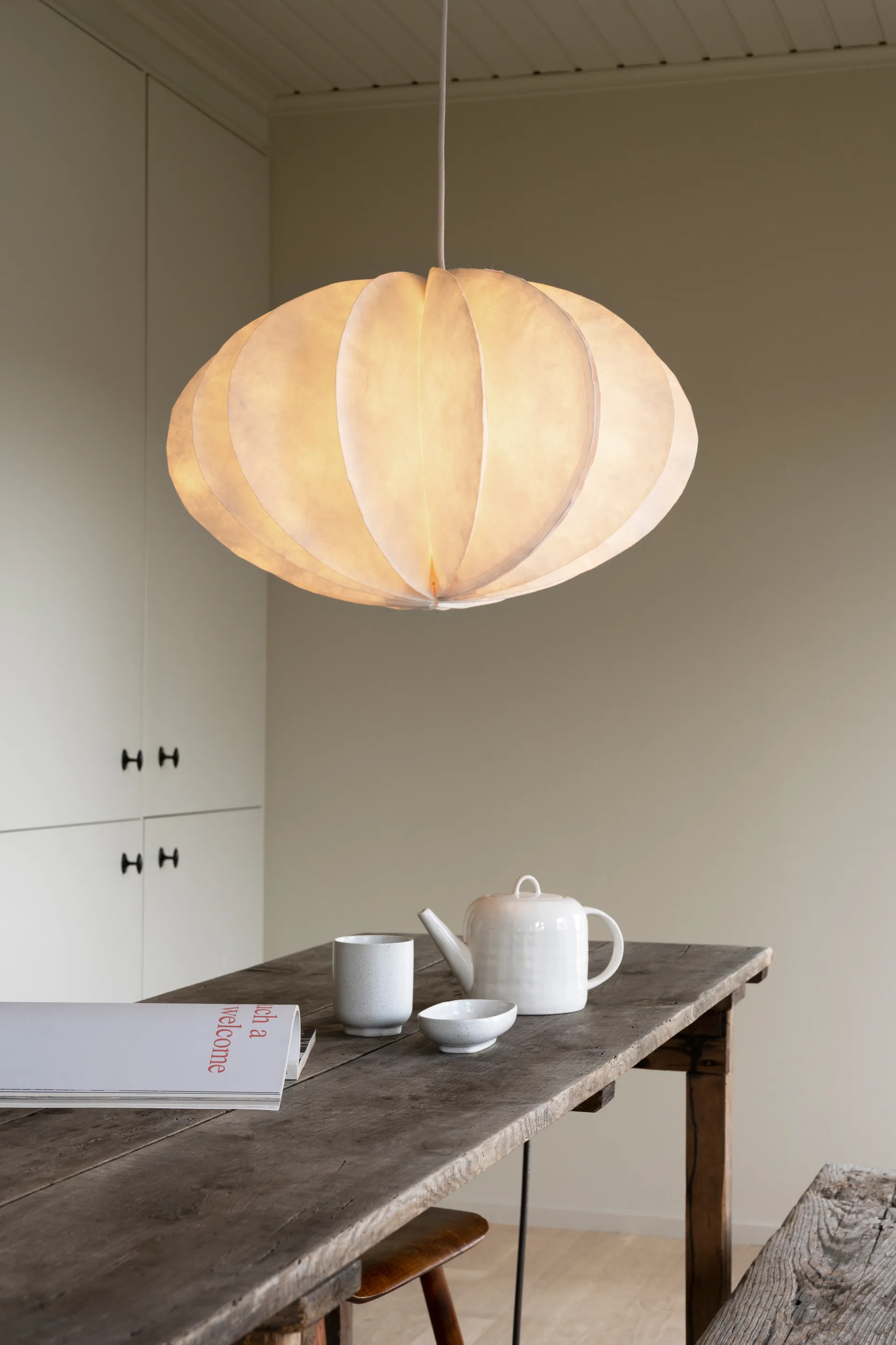 Pumpkin pendel, White (vit), Ø48x47 cm Watt & Veke