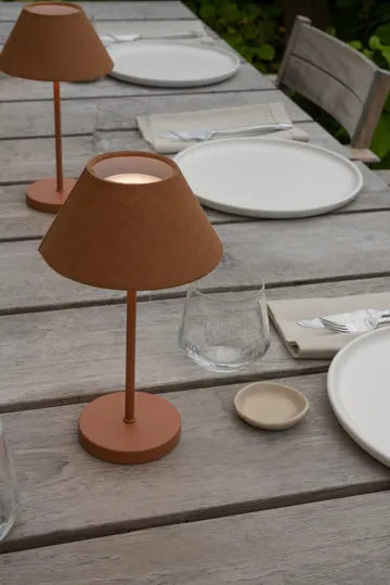 Teya bordslampa portable - Terracotta, Ø15x26 cm - Watt & Veke