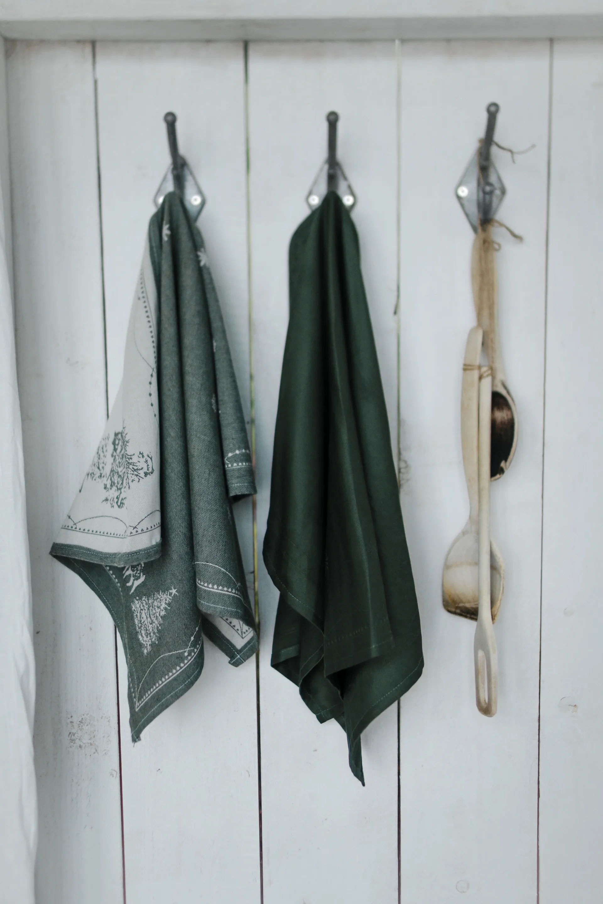 Julemorgen kökshandduk 50x70 cm, Grön Wik & Walsøe