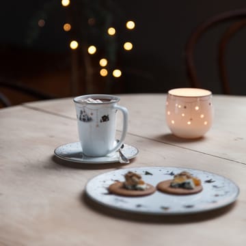 Julemorgen kopp och fat 20 cl - vit - Wik & Walsøe