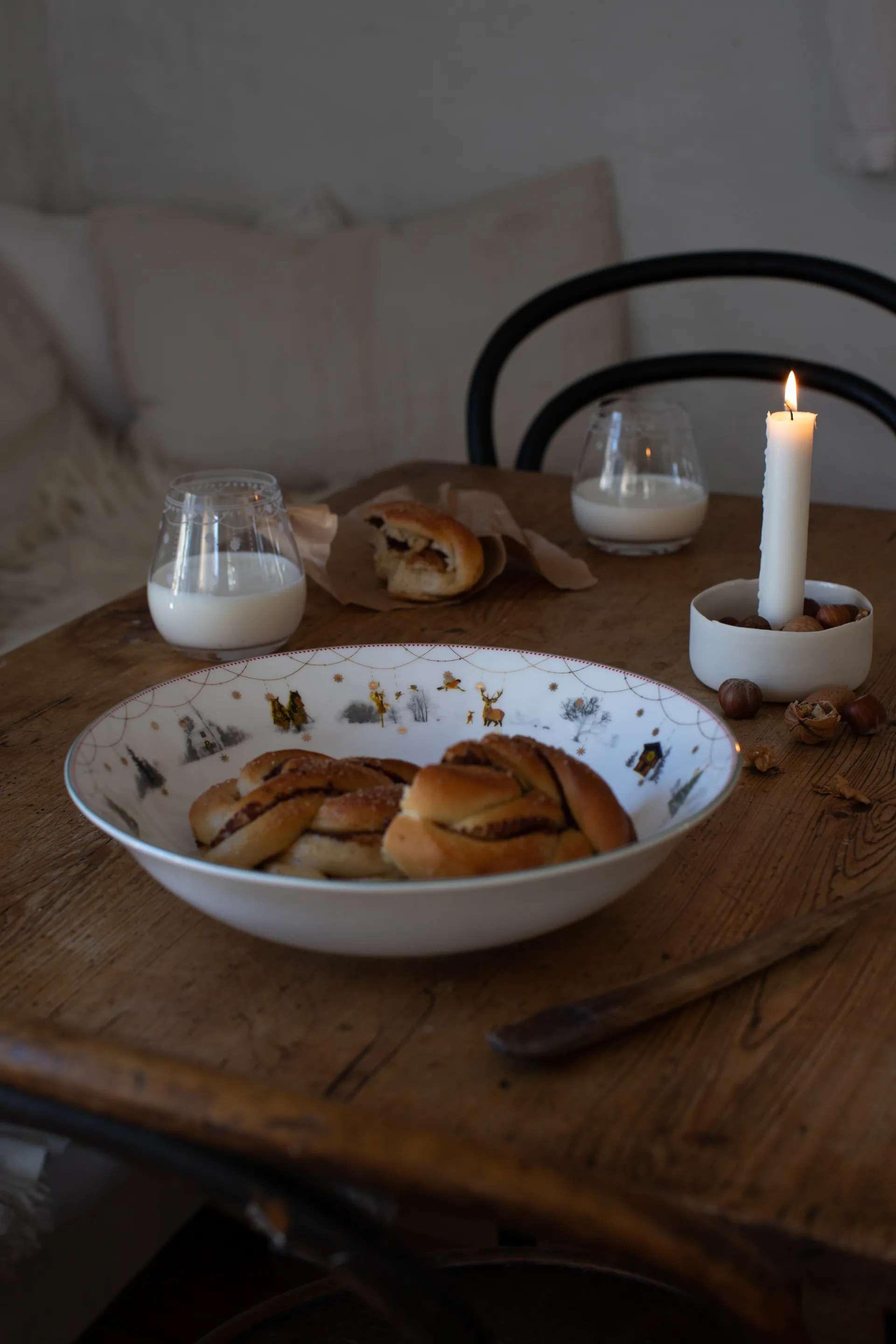 Julemorgen serveringsskål låg, Ø27 cm Wik & Walsøe