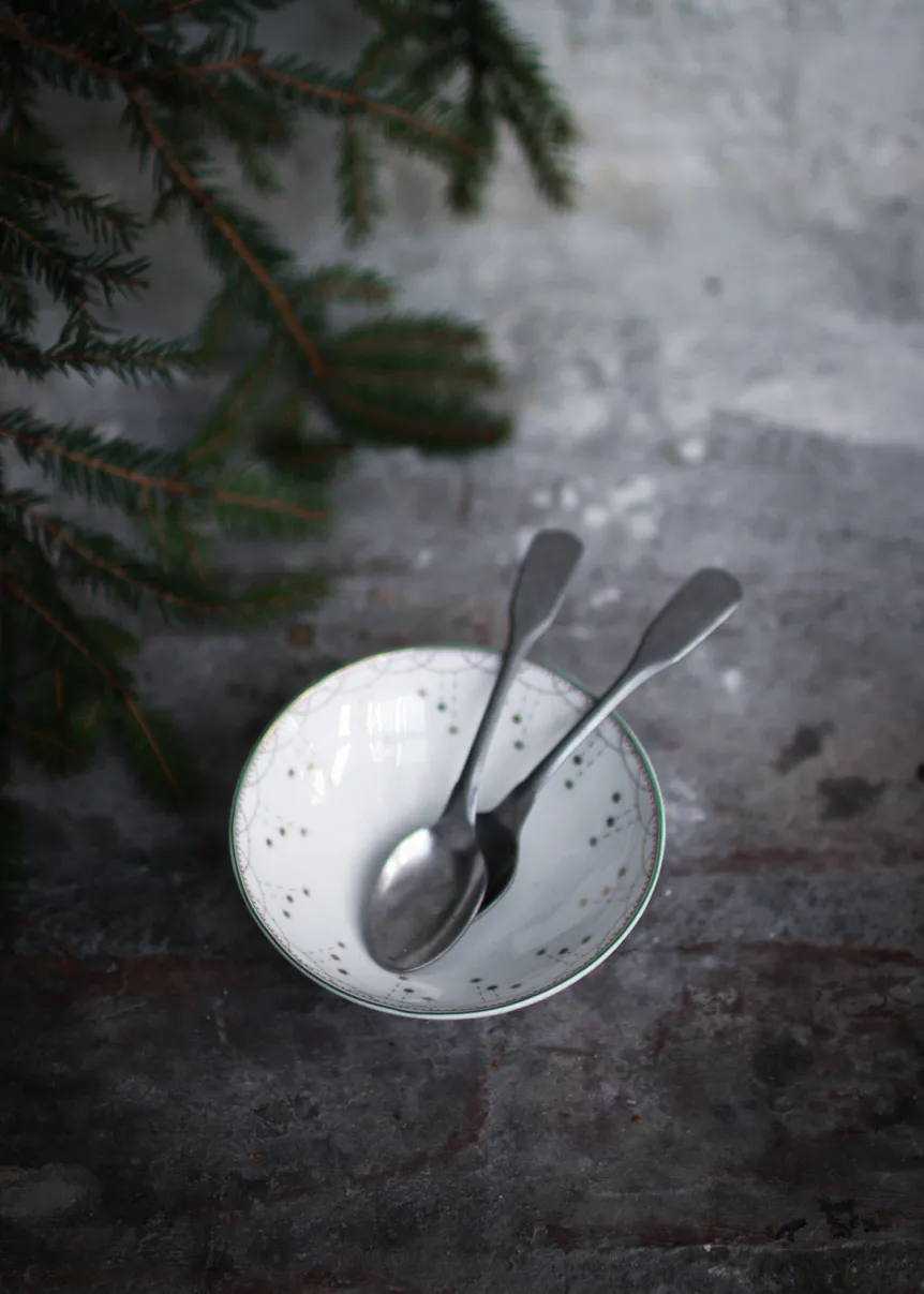 Julemorgen Story & Garlander liten skål 2-pack, Ø12 cm Wik & Walsøe