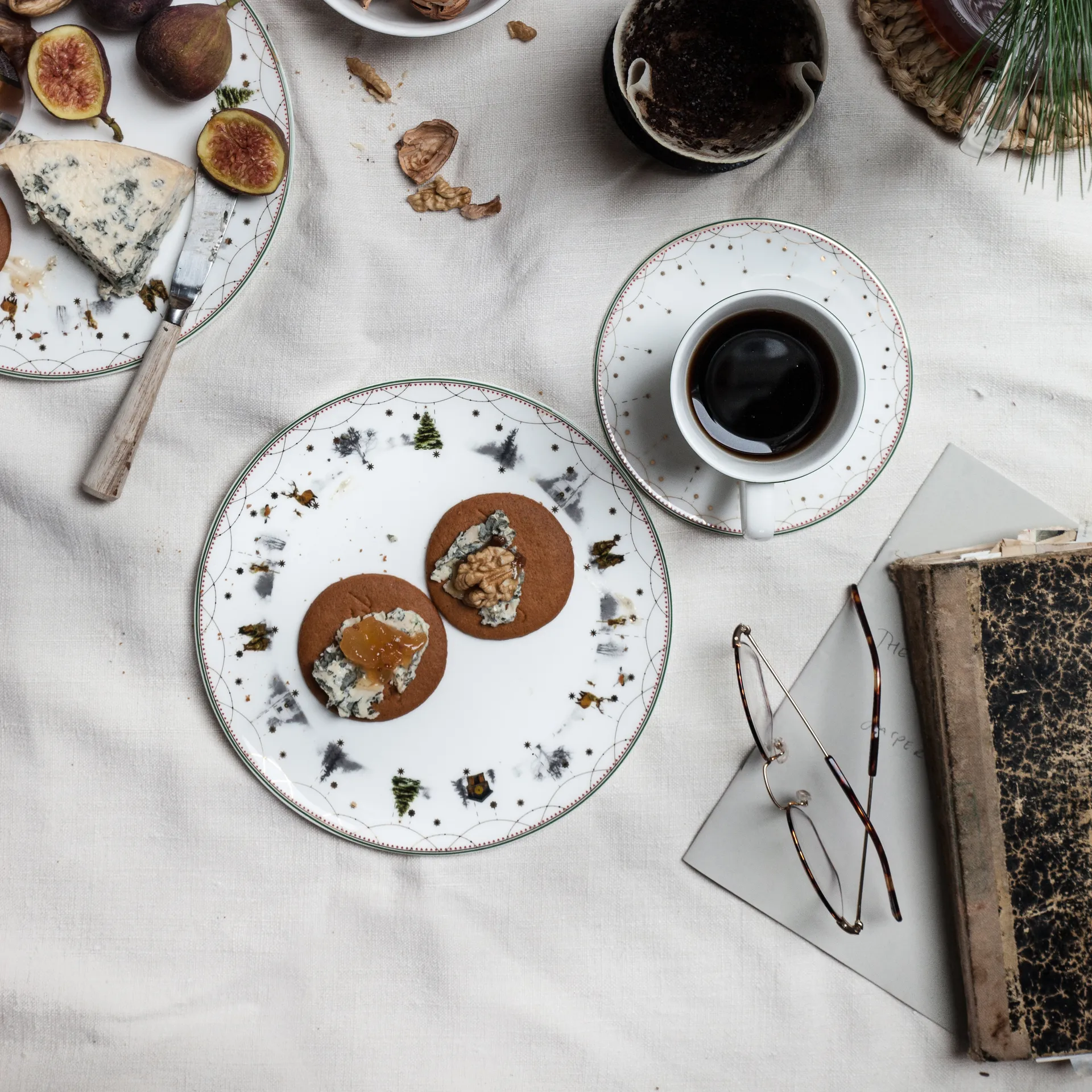 Julemorgen tallrik Ø20 cm 6-pack Wik & Walsøe