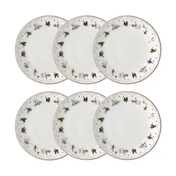 Julemorgen tallrik Ø28 cm 6-pack - undefined - Wik & Walsøe