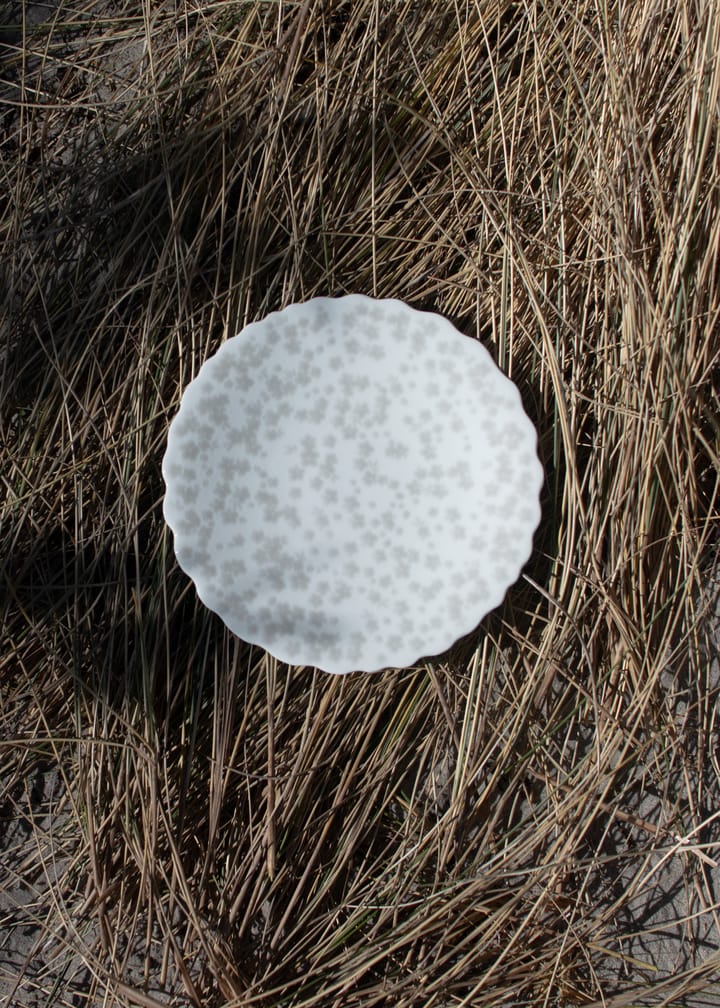 Slåpeblom tallrik Ø21 cm, Grå Wik & Walsøe