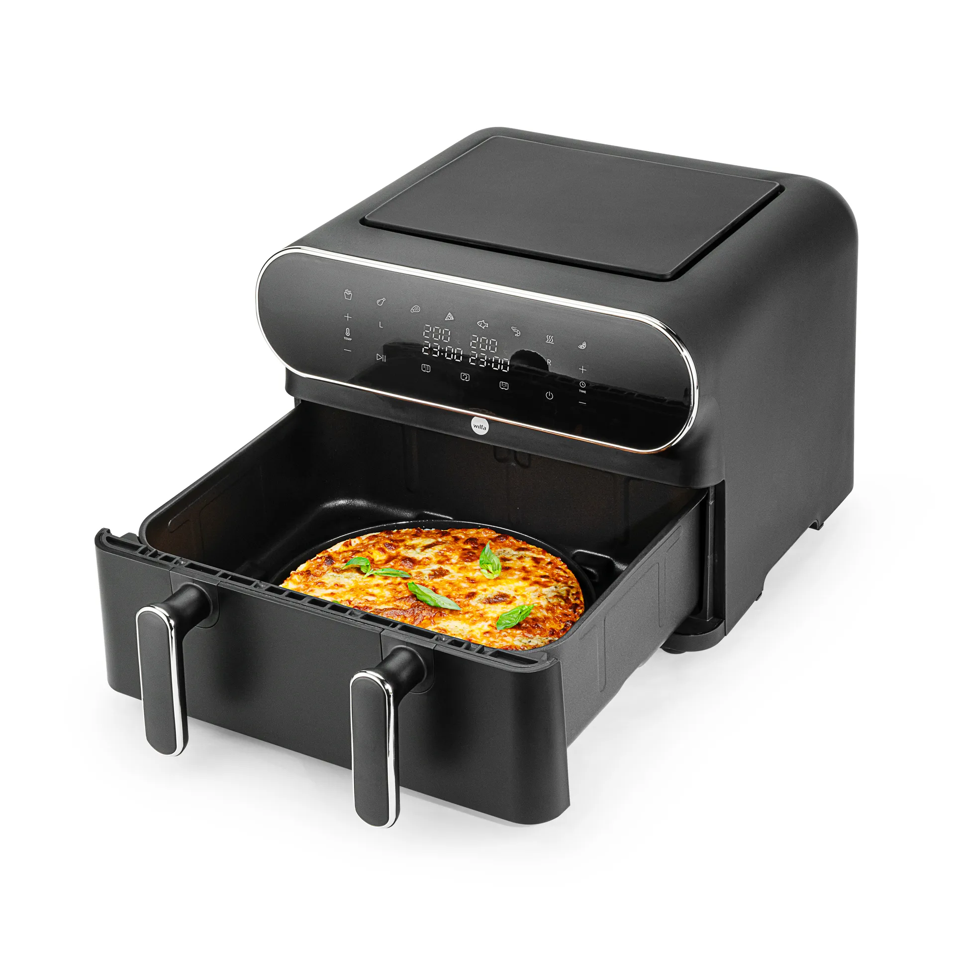 AF-2x50 dual zone airfryer 11 L, Svart Wilfa