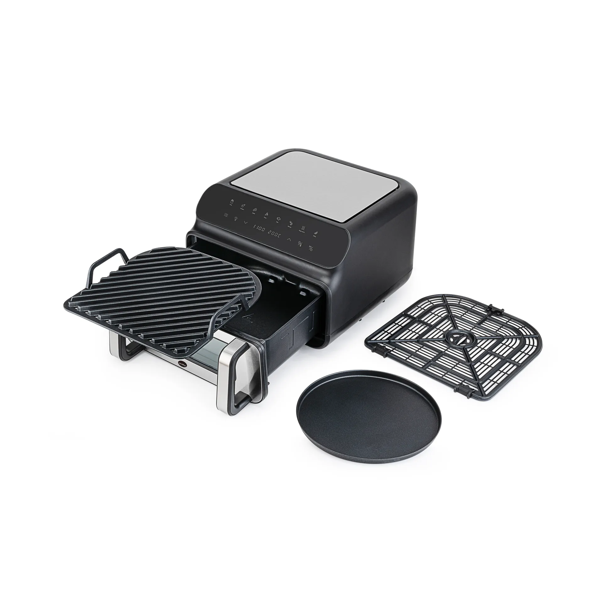 AFG-10 Dualfry Grill airfryer 10 L, Svart Wilfa