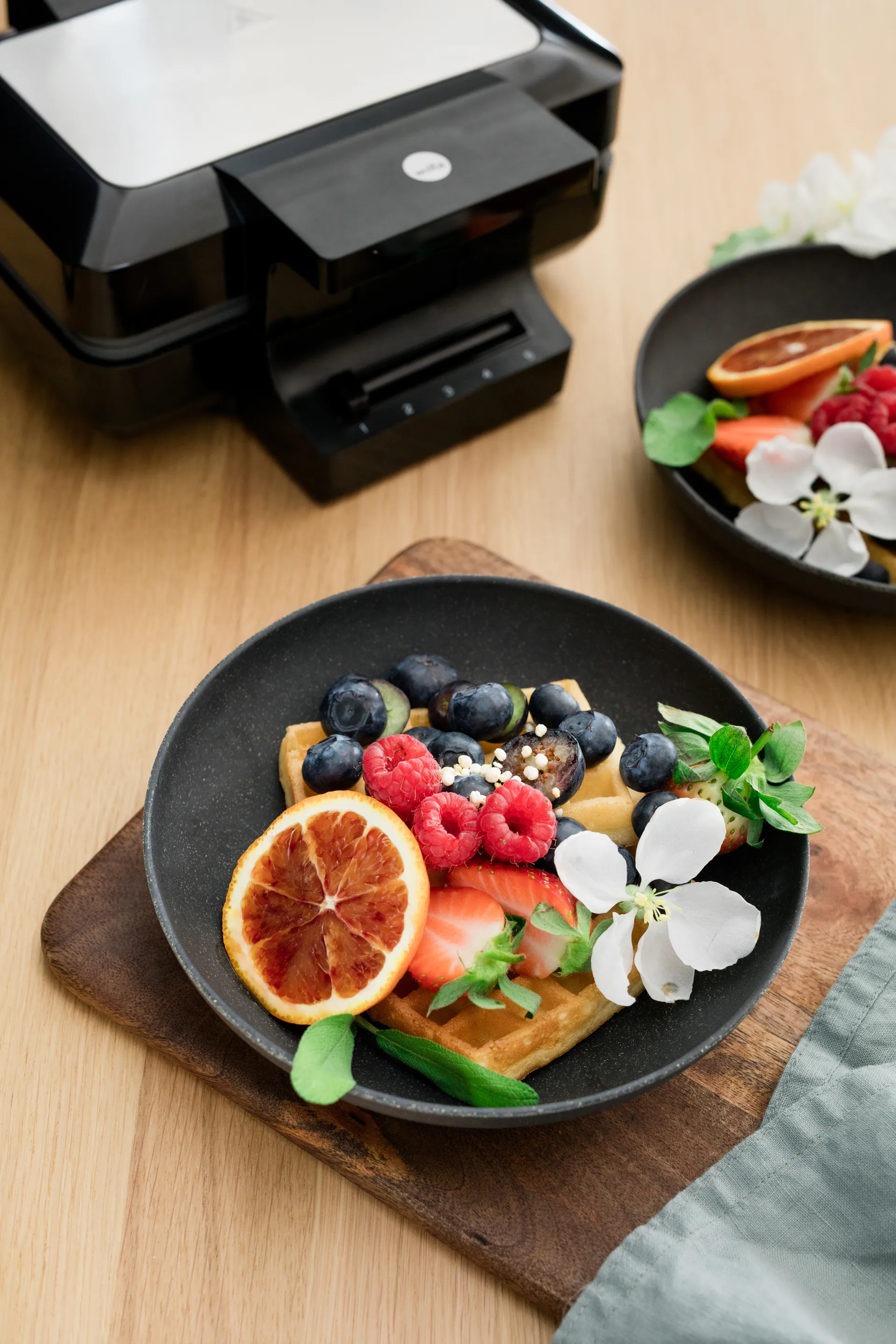 BW-1000B gaufres belgiskt våffeljärn, Svart Wilfa