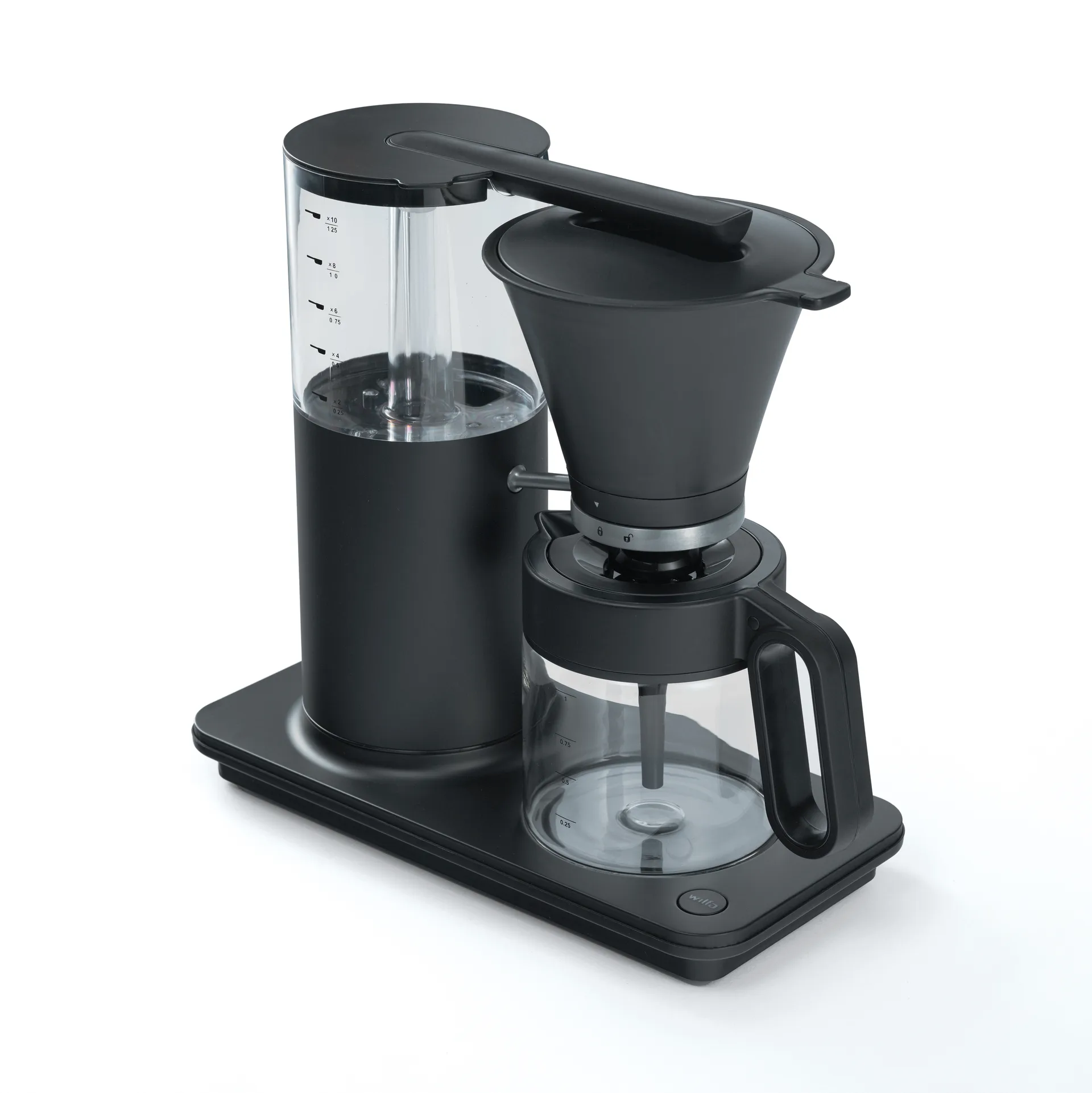 Classic Tall kaffebryggare 12 koppar, Mattsvart Wilfa
