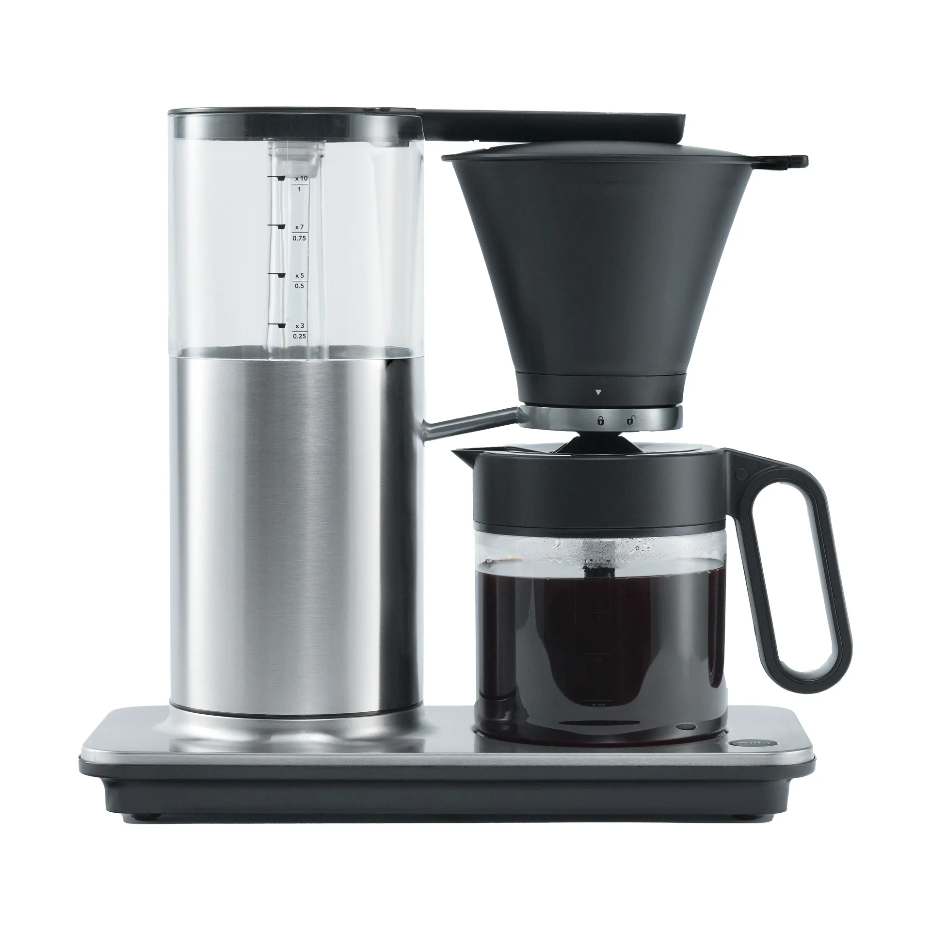 CM3S-A100 classic pause kaffebryggare 10 koppar, Silver Wilfa