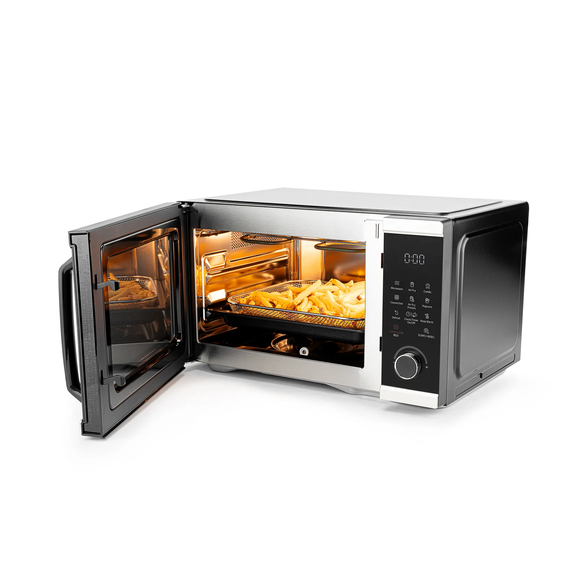 MAC-25S multioven 3-in-1 mikrovågsugn, Svart-silver Wilfa