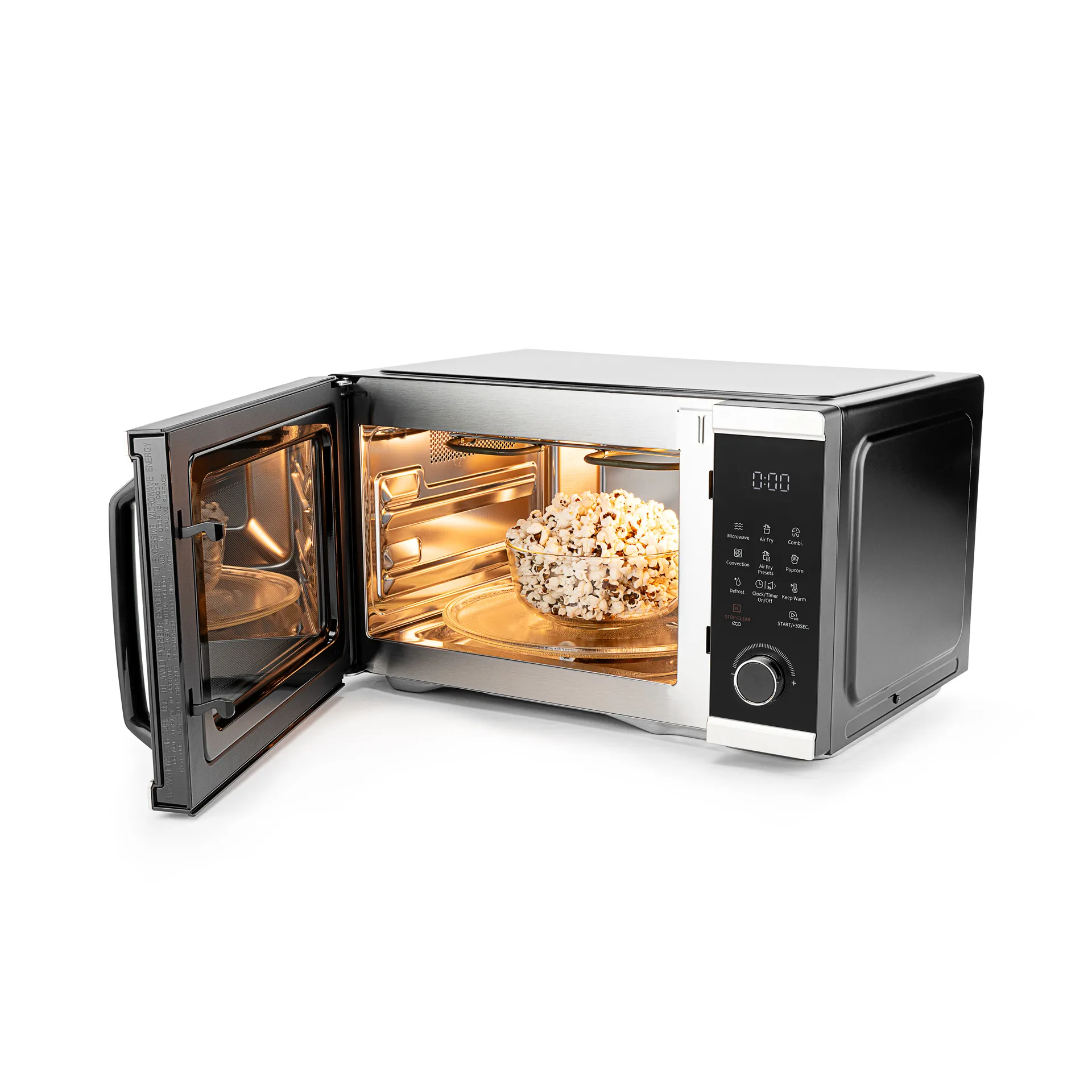MAC-25S multioven 3-in-1 mikrovågsugn, Svart-silver Wilfa
