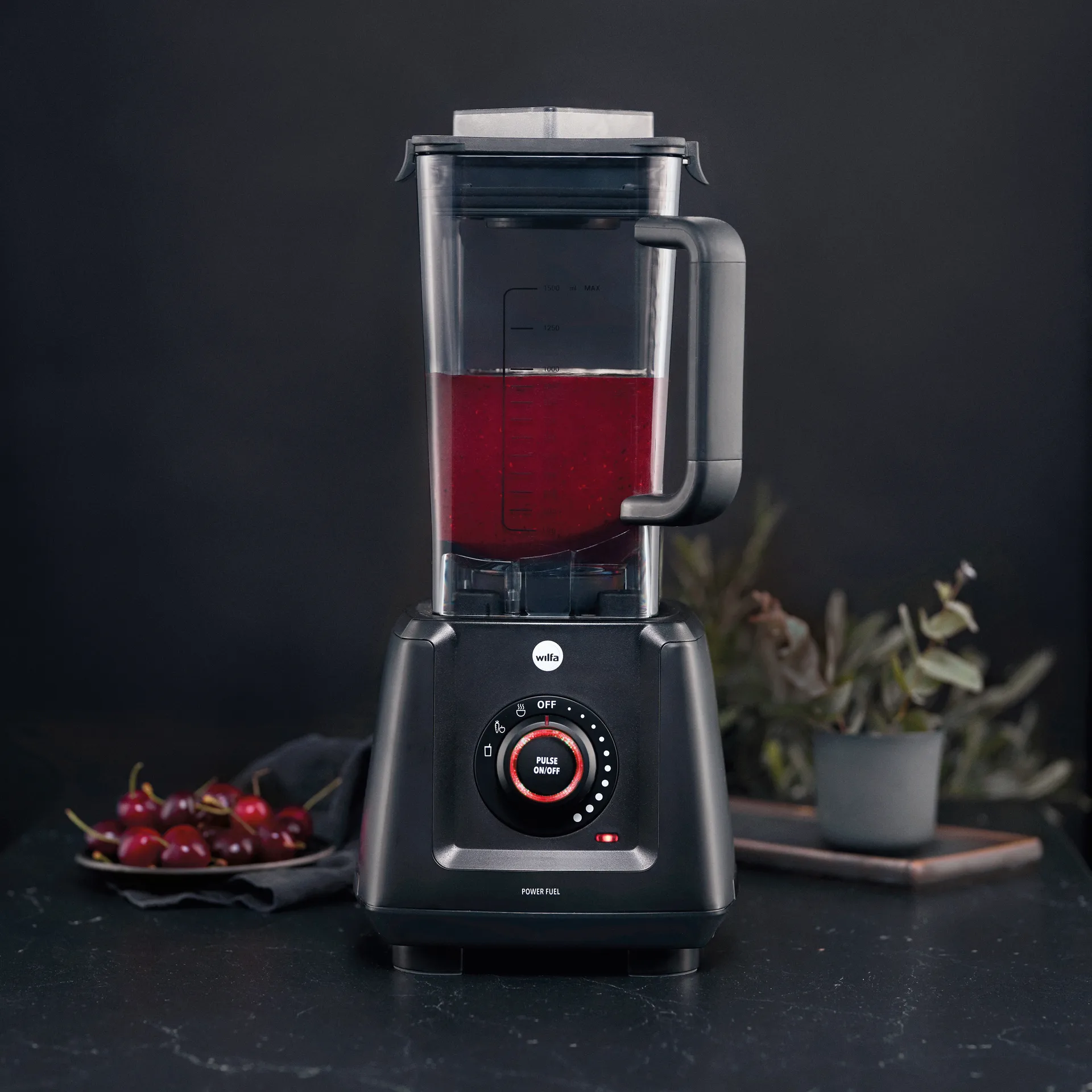 PB2B-P1200 powerfuel blender 1,5 L, Svart Wilfa