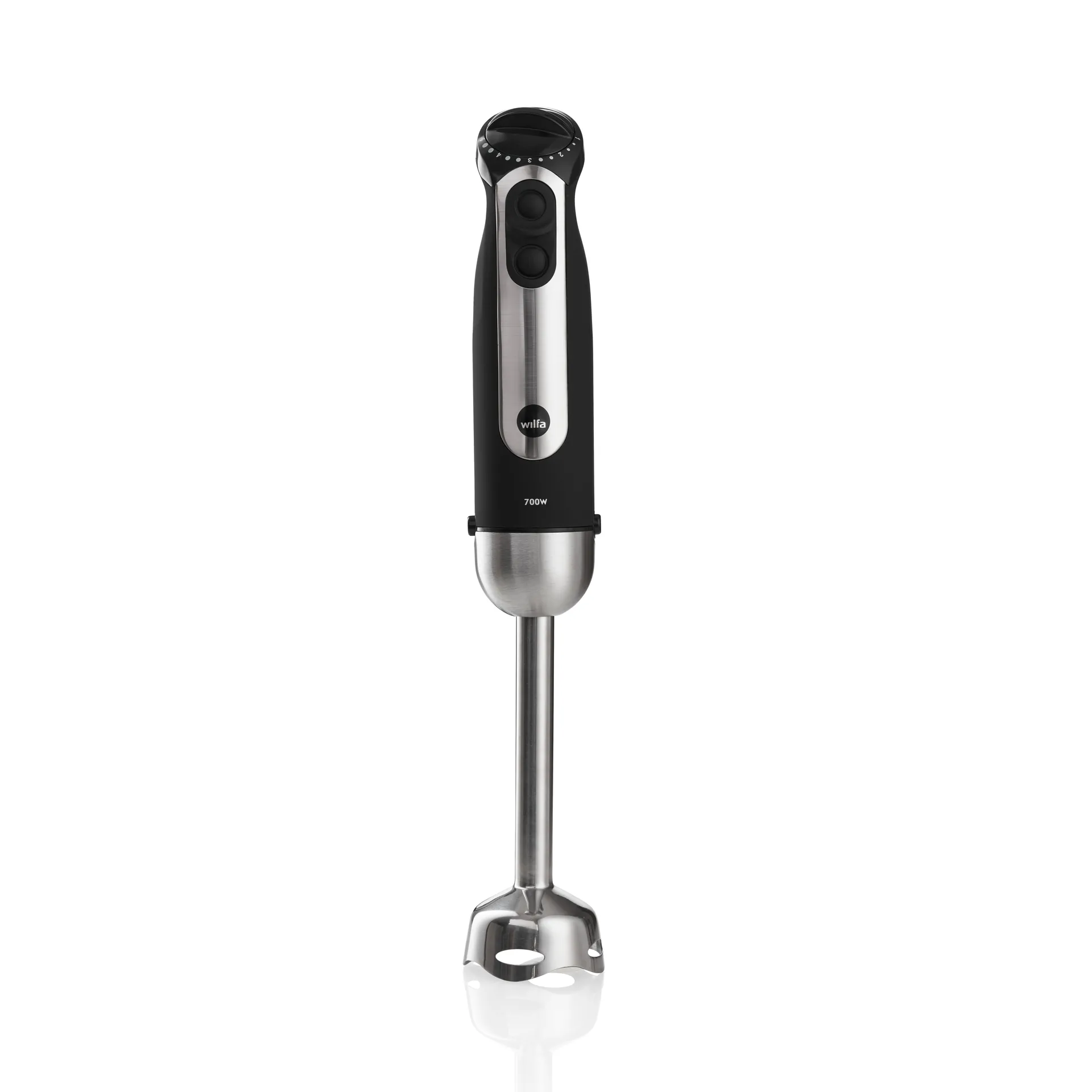 SM-1FP essential mix & chop stavmixer-set, Silver Wilfa