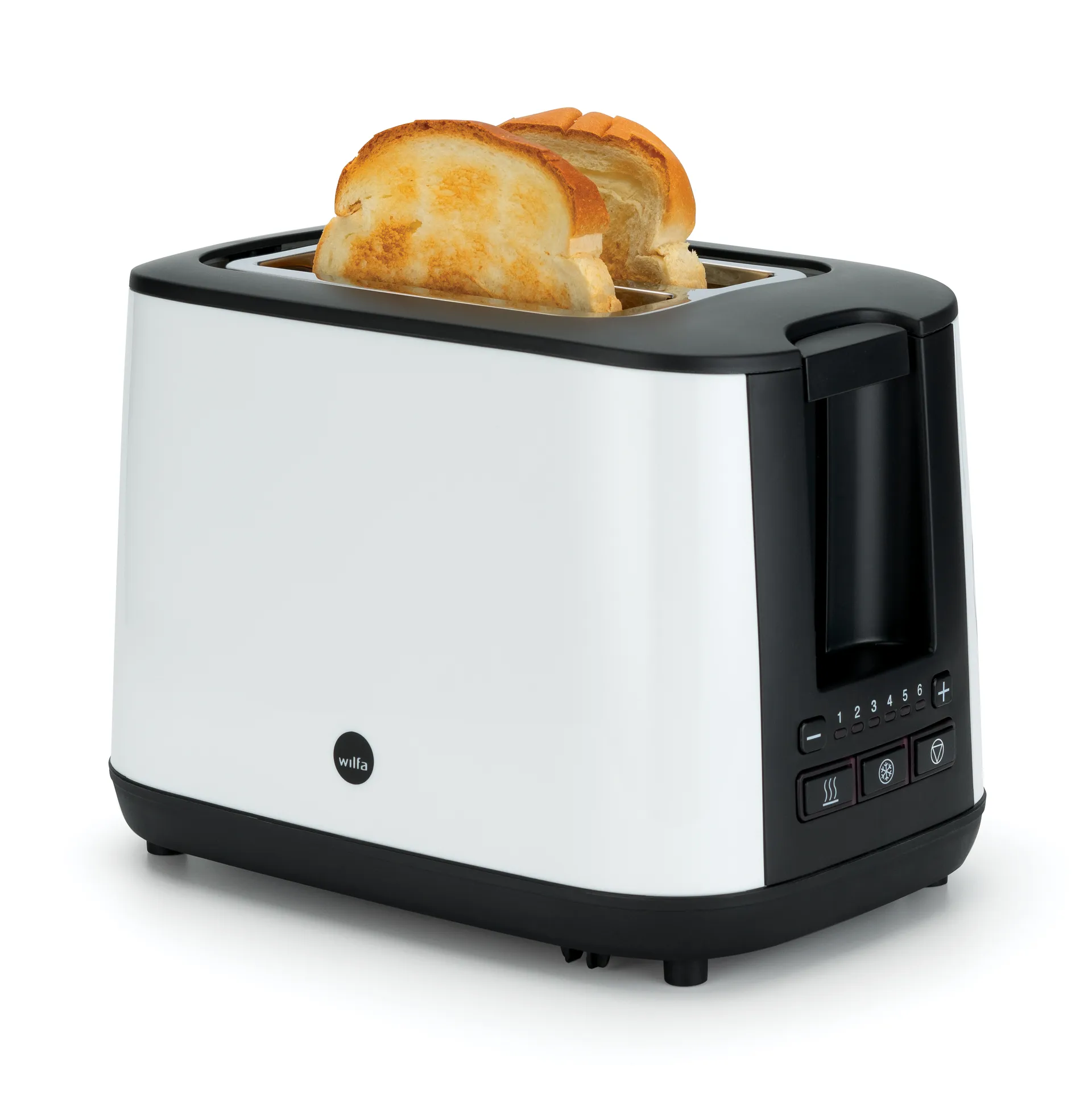TO3GW-1000 breakfast brödrost 2 skivor, Vit Wilfa