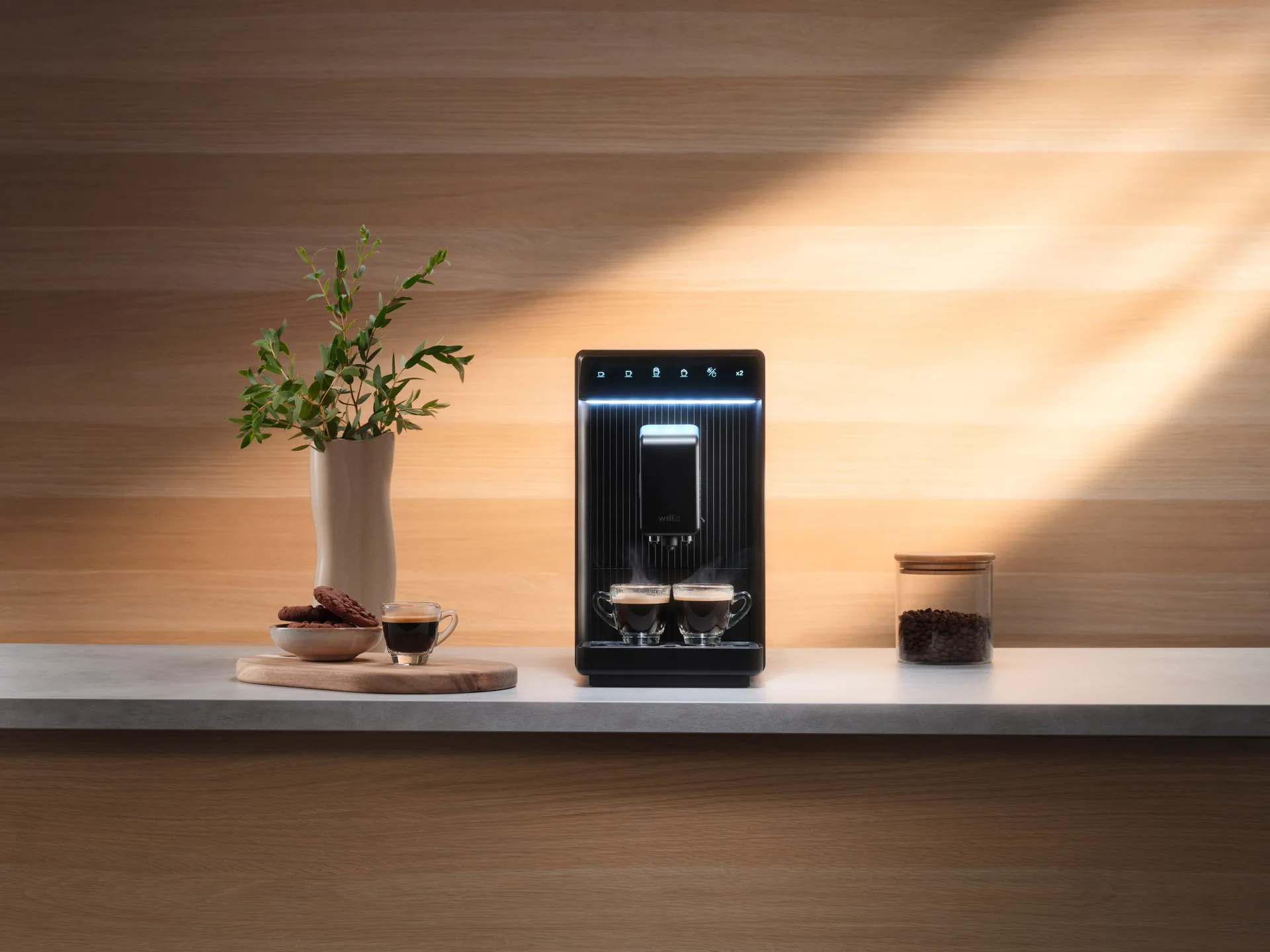 Volo EMA1B-TCM19 automatisk espressomaskin, Svart Wilfa