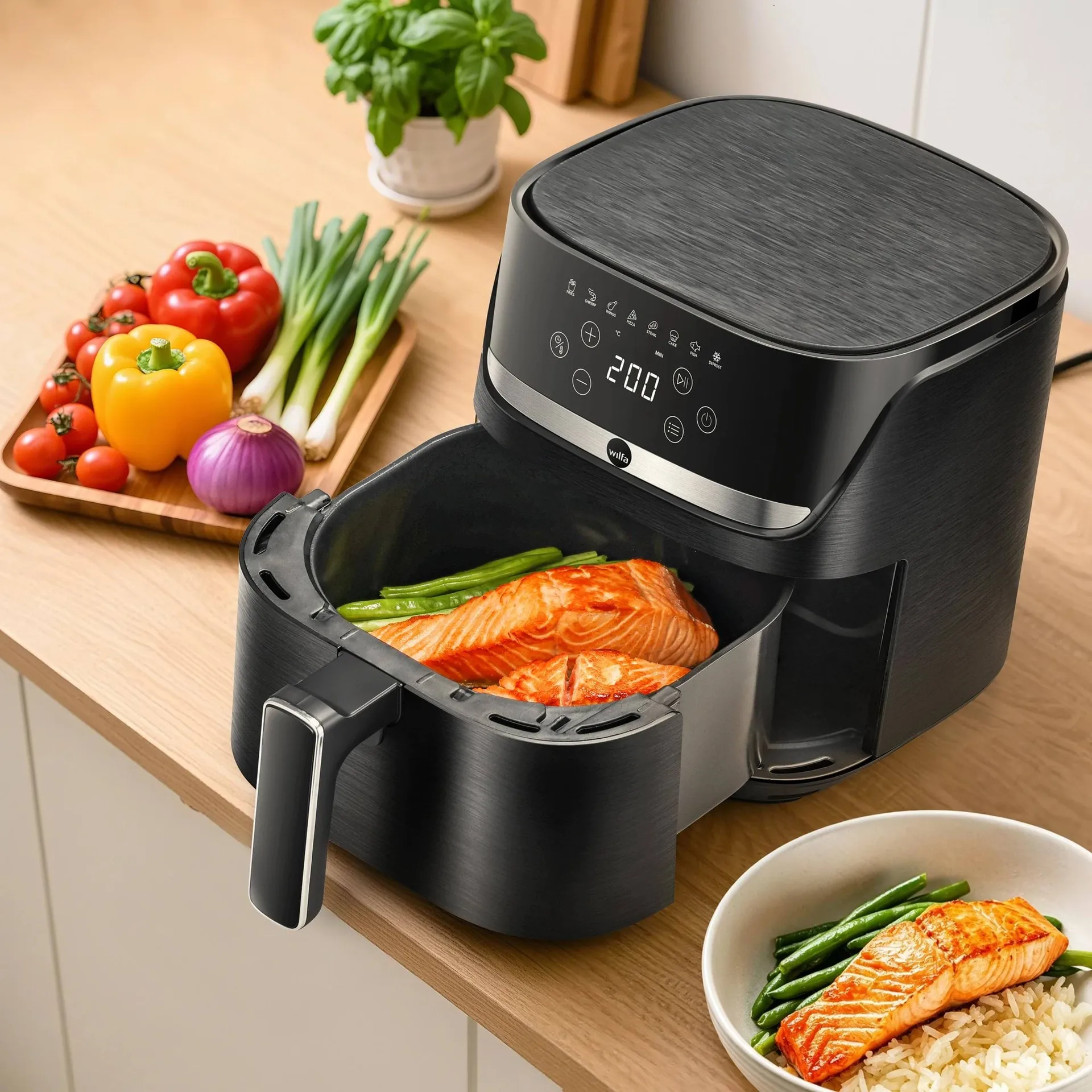 Wilfa AF4B-40P Crispier airfryer, Svart, 4 L Wilfa Wilfa AF4B-40P Crispier airfryer, Svart, 4 L Wilfa