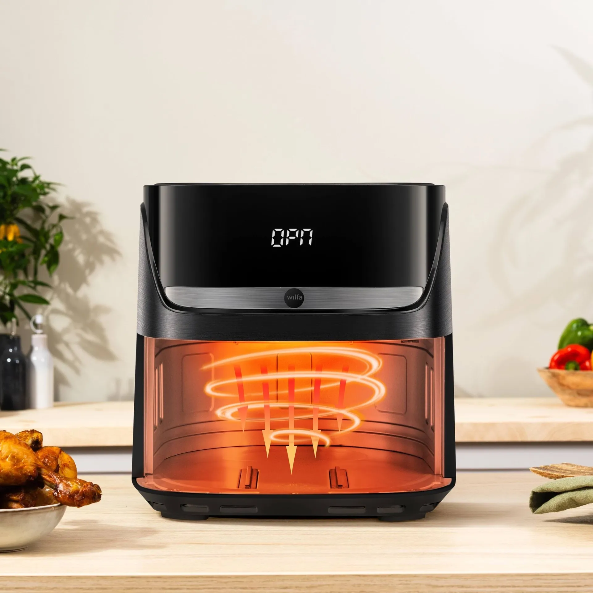 Wilfa AF4B-40P Crispier airfryer, Svart, 4 L Wilfa Wilfa AF4B-40P Crispier airfryer, Svart, 4 L Wilfa