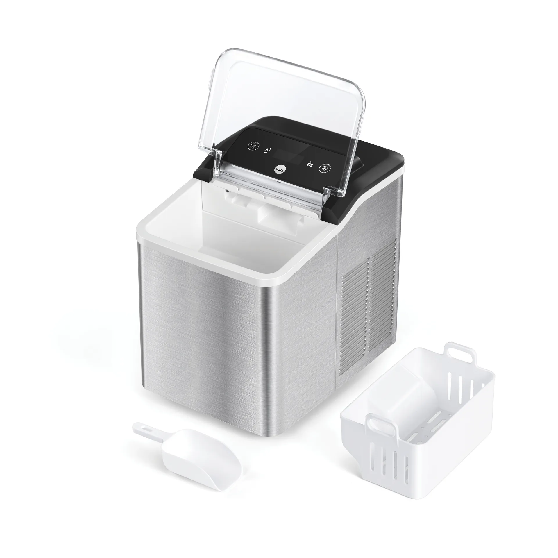 Wilfa Frost isbitsmaskin nugget, Rostfritt stål, 1,4 L Wilfa