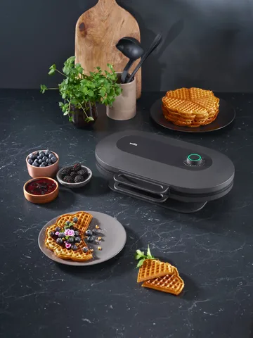 Wilfa Joy våffeljärn dubbel - Svart, 1500 w - Wilfa