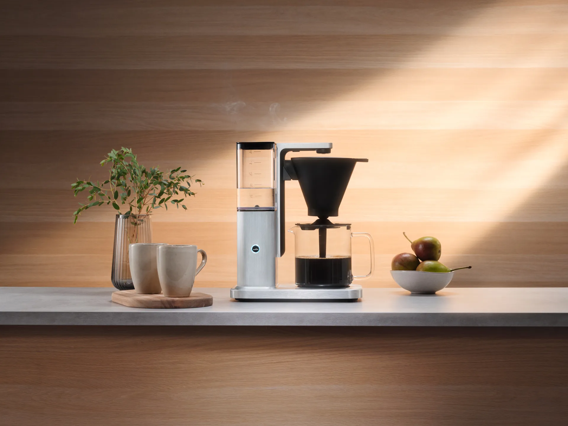 Zense CM10ABA-A125 alux auto kaffebryggare, Silver Wilfa