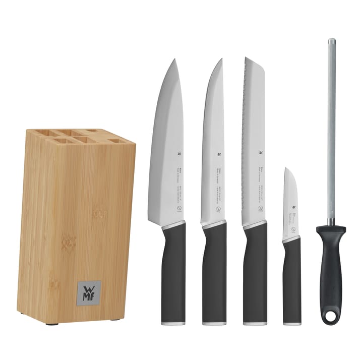 Kineo knivblock med 4 knivar cromargan, Rostfritt stål WMF
