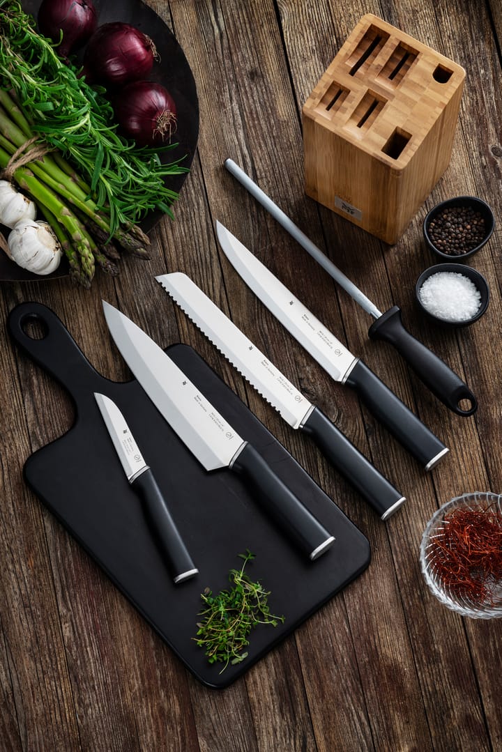 Kineo knivblock med 4 knivar cromargan, Rostfritt stål WMF