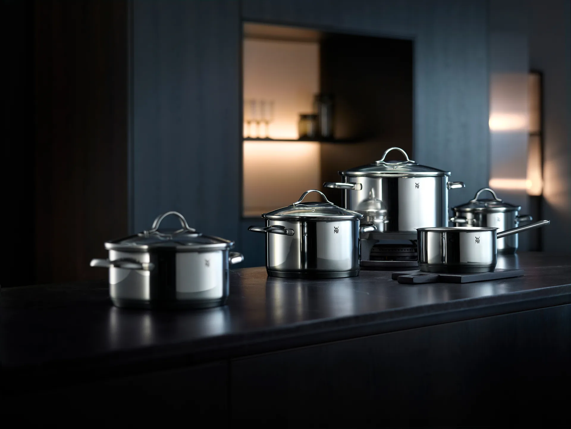 WMF Provence Plus grytset 5 delar, Rostfritt stål WMF