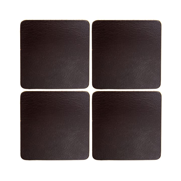 Cuba glasunderlägg 4-pack, Brown Xapron