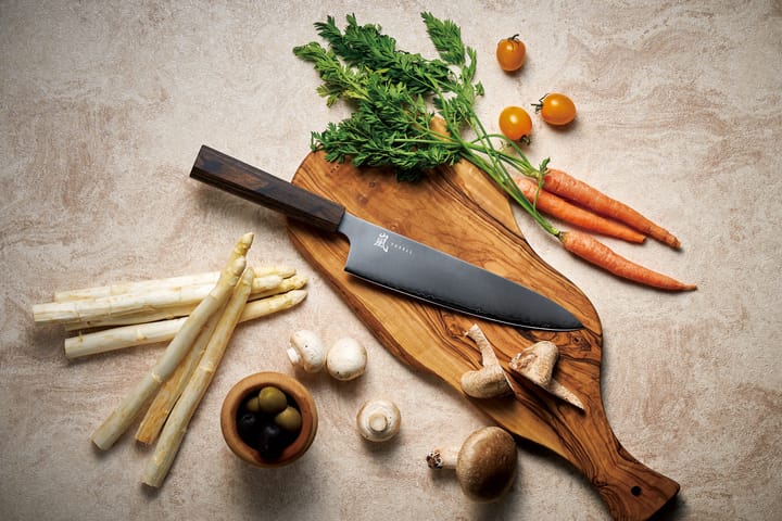 Hana kockkniv 20 cm, Rostfritt stål-pakkaträ Yaxell