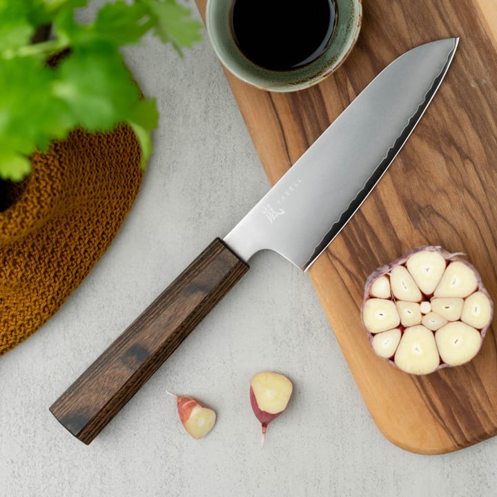 Hana santokukniv 12,5 cm, Rostfritt stål-pakkaträ Yaxell
