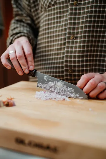 Hana santokukniv 16,5 cm - Rostfritt stål-pakkaträ - Yaxell