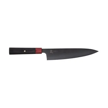 Rei kockkniv - Röd-svart, DLC, 20 cm - Yaxell