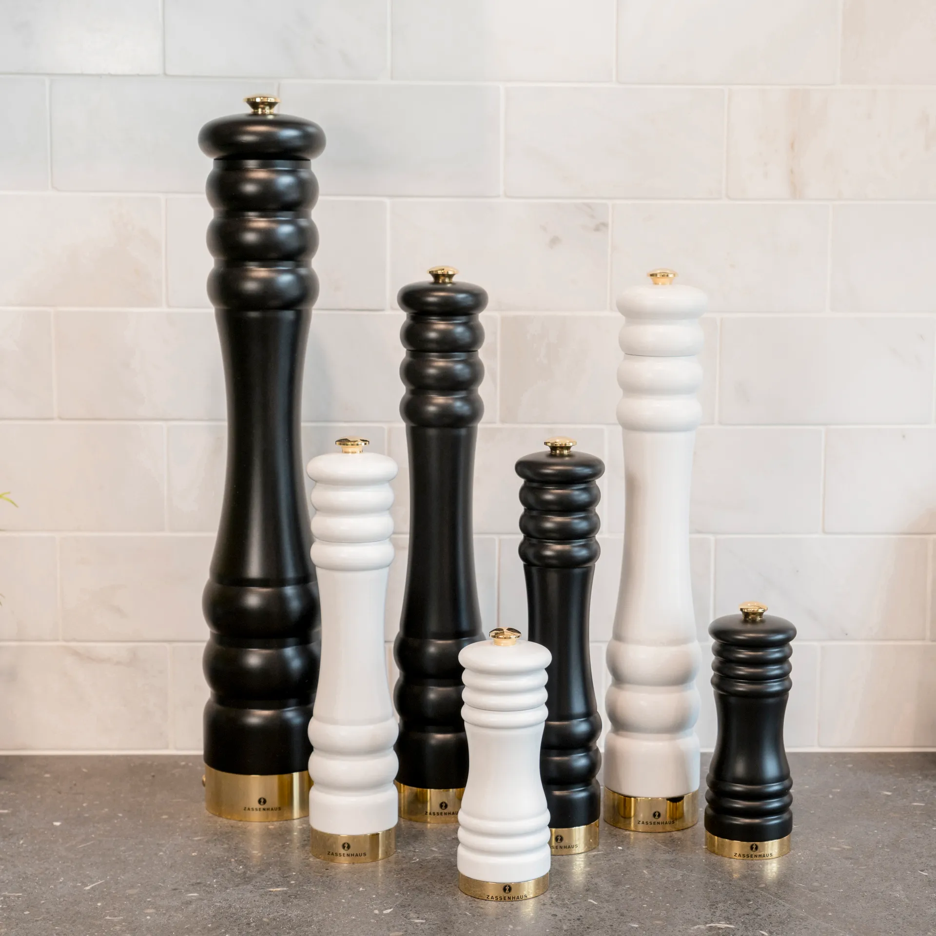 München kryddkvarn matt 35 cm, Vit-guld Zassenhaus