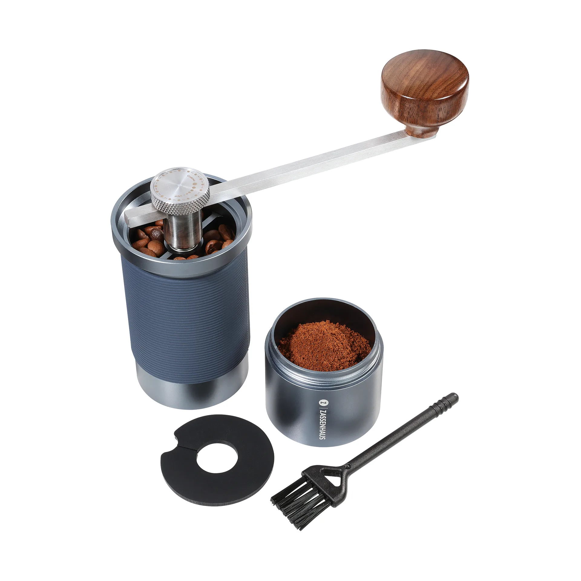 Zassenhaus Master kaffe-/espressokvarn, Blå Zassenhaus