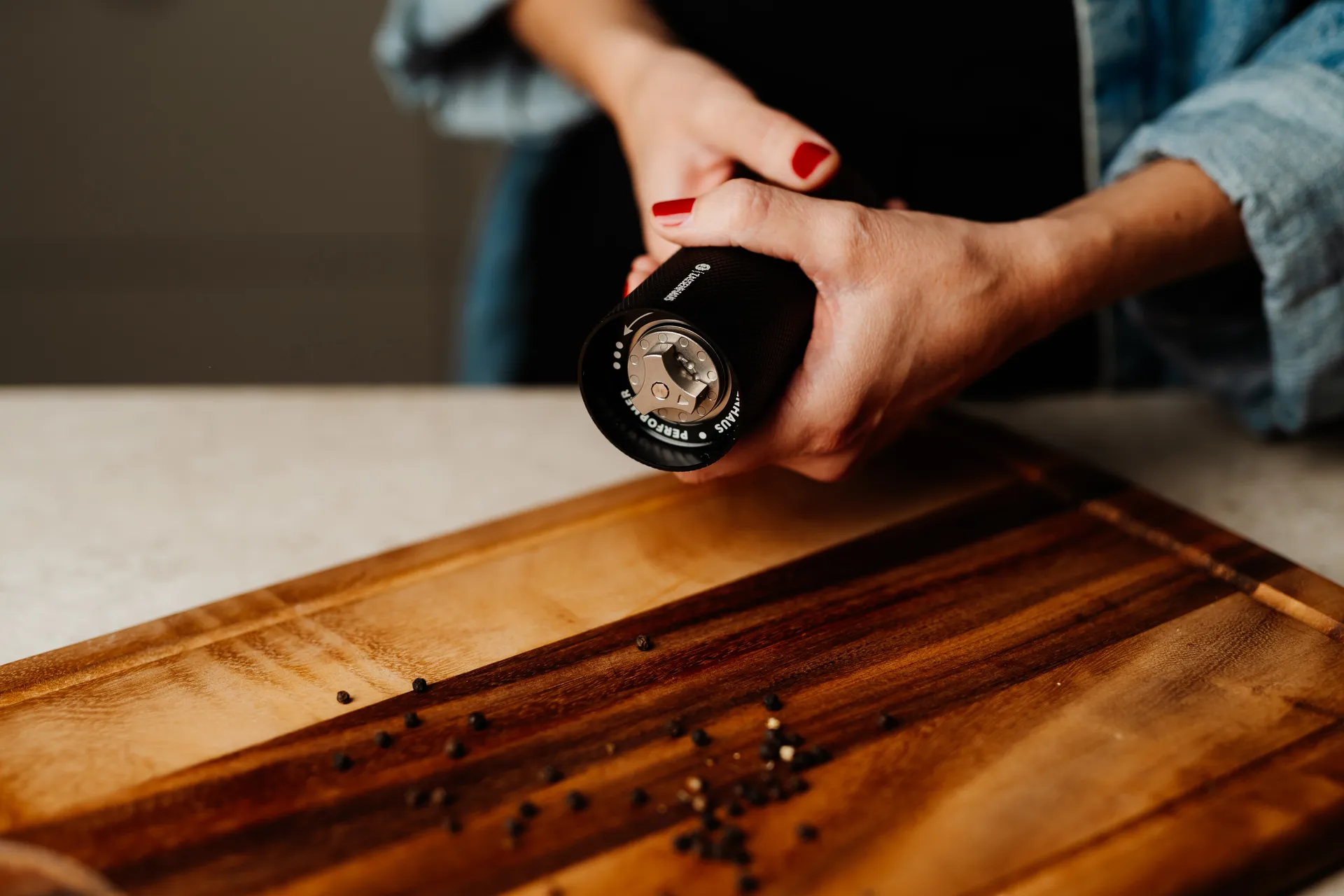 Zassenhaus Performer pepparkvarn, Valnöt-aluminium 13 cm Zassenhaus