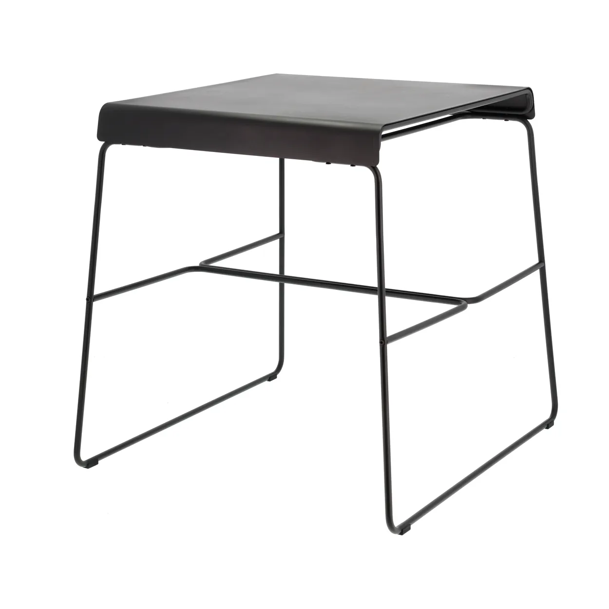 zone denmark a-café table outdoor bord black