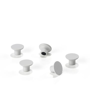 Läs mer om Zone Denmark A-Magnet magnet soft grey, 5-pack