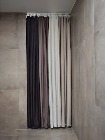 Lux duschdraperi - Black, 180x220 cm - Zone Denmark
