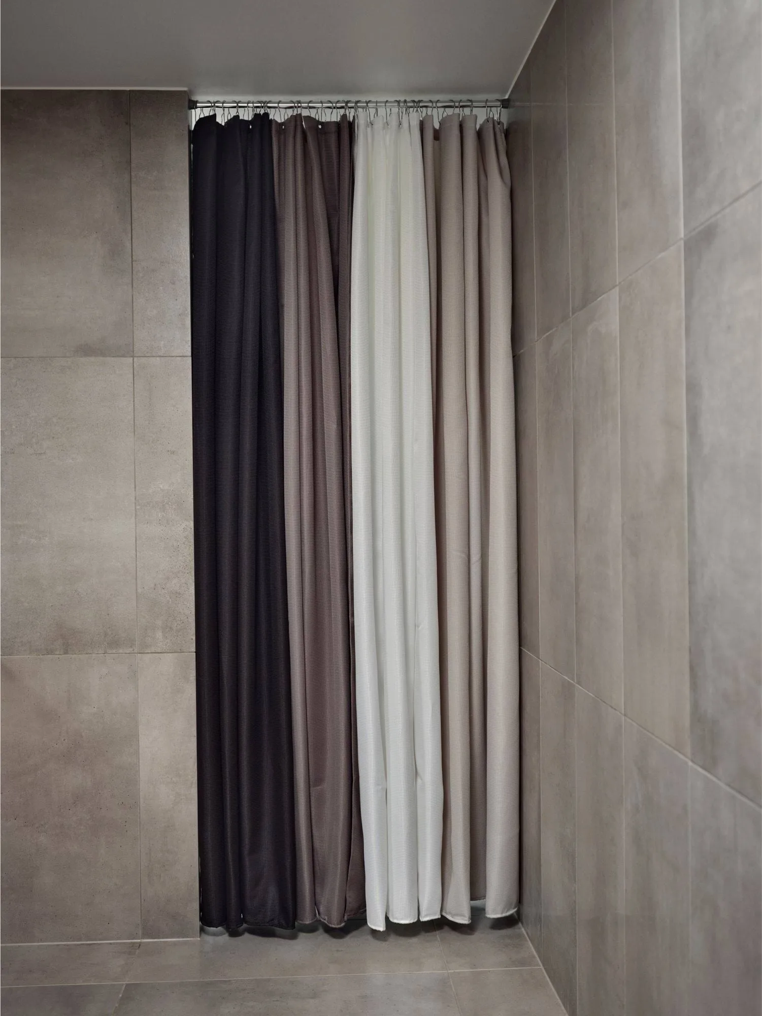 Lux duschdraperi, Soft grey, 180x200 cm Zone Denmark