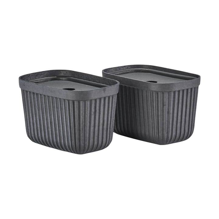 Pulp förvaringsbox 15x23 cm 2-pack, Black Zone Denmark