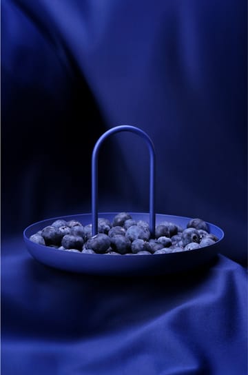 Singles bricka med handtag Ø20 cm - Indigo Blue - Zone Denmark