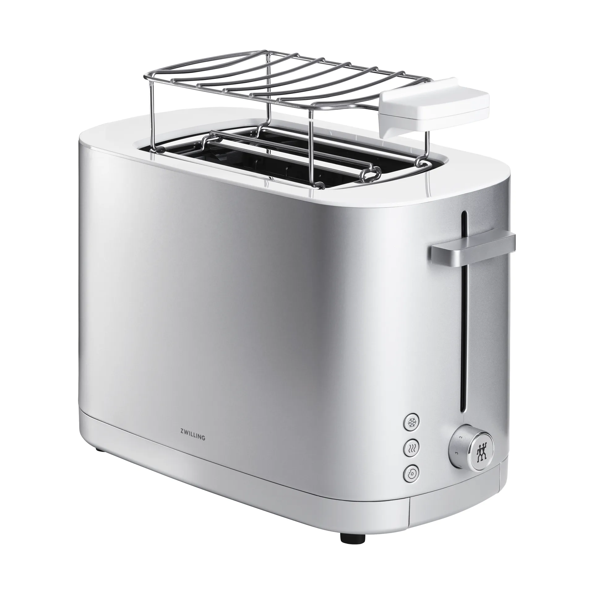 Zwilling brödrost med brödvärmare 2 korta fack, Silver Zwilling