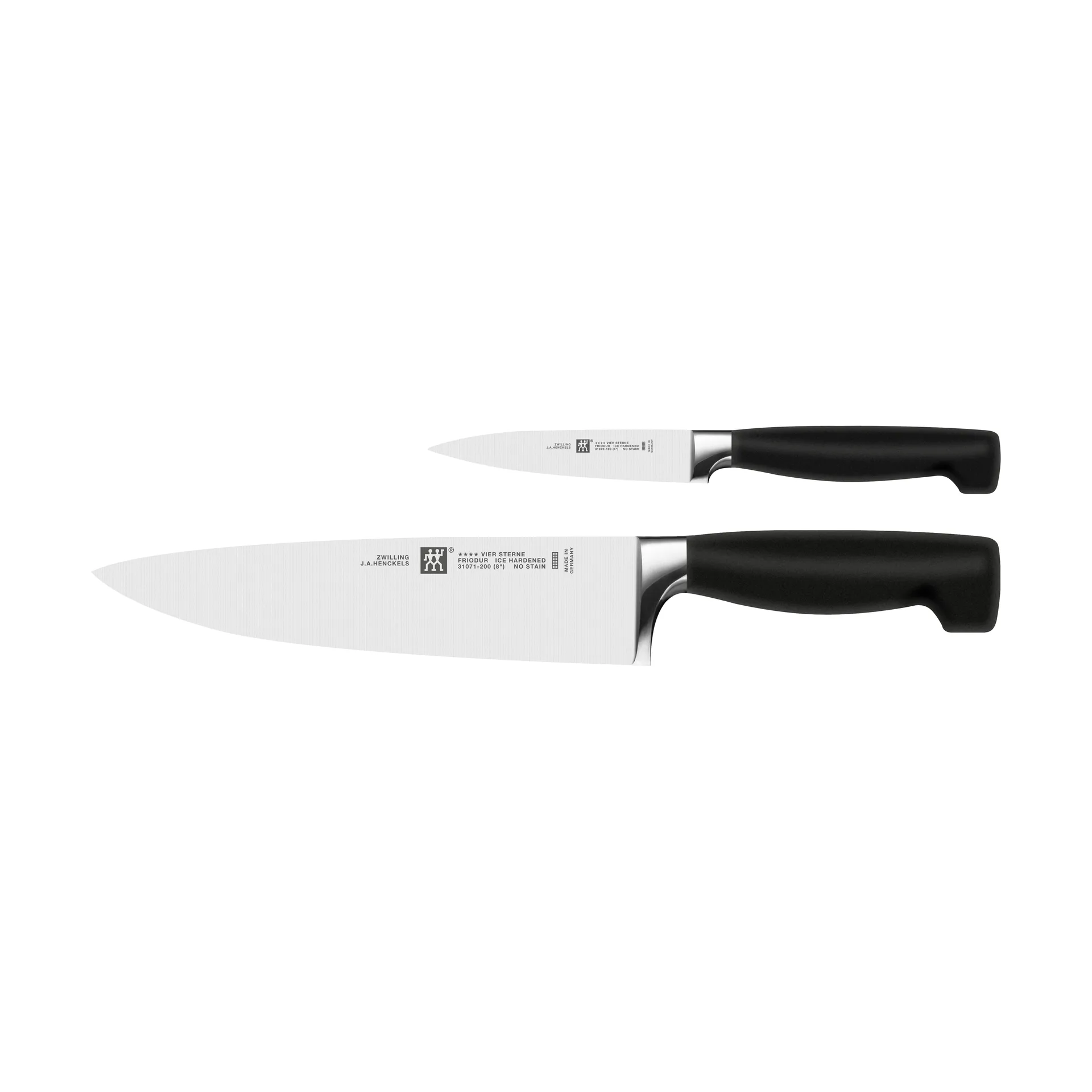 Zwilling Four star knivset 2 delar, Svart-rostfritt stål Zwilling