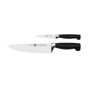 Zwilling Zwilling Four star knivset 2 delar Svart-rostfritt stål