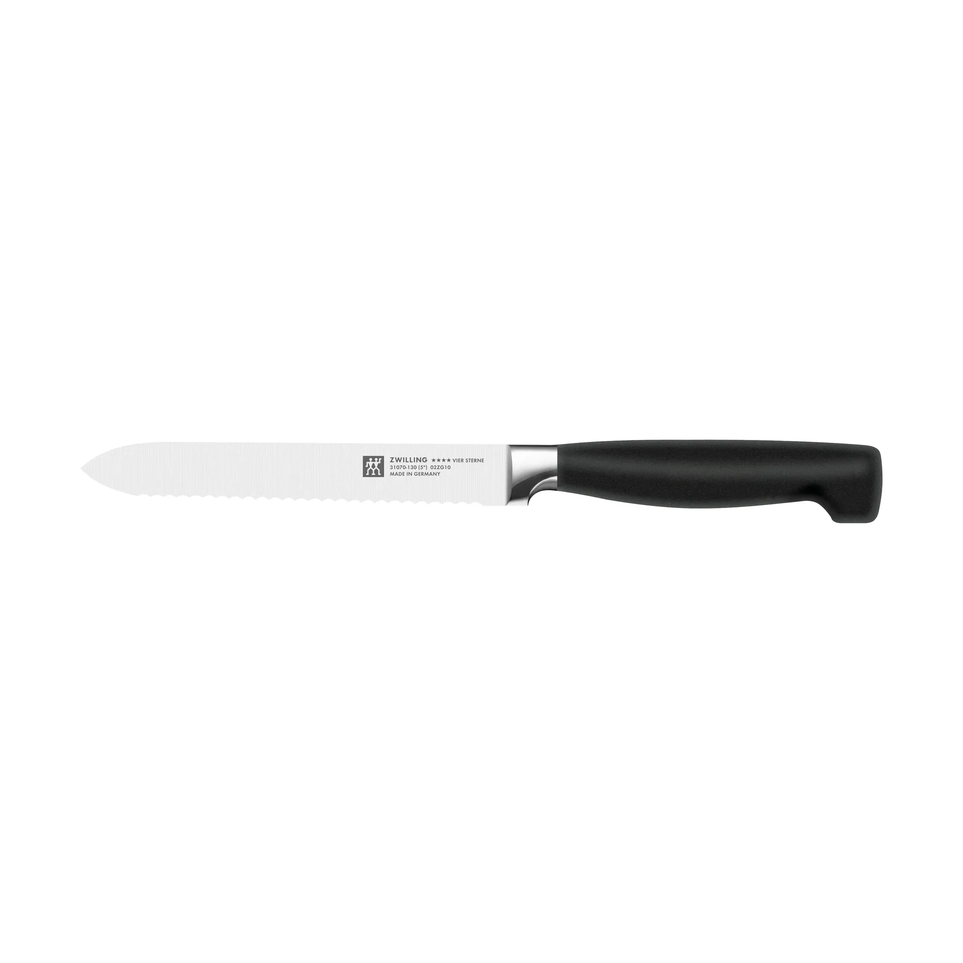 Zwilling Four star tandad allkniv 13 cm, Svart-rostfritt stål Zwilling